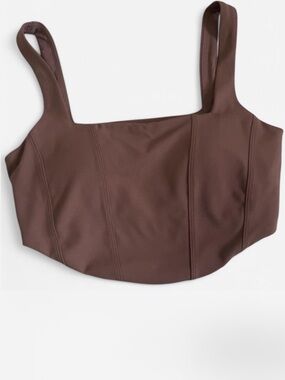 All in motion Mauve-Brown Athletic Corset Top